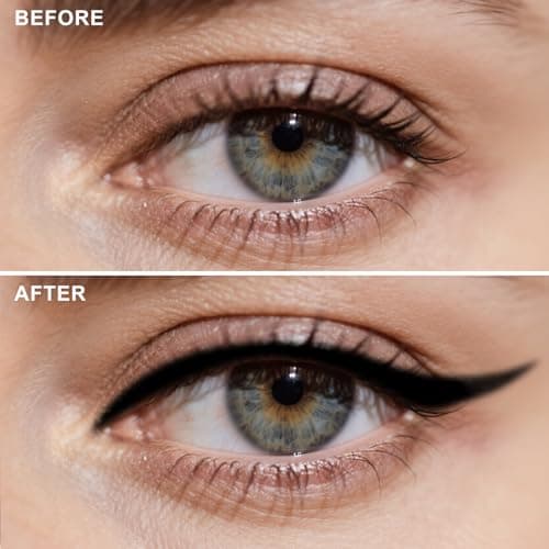 HECI BEAUTY Sharpenable Gel Eyeliner Pencil, Multi-Use Longwear Eyeliner Pencil, Ultra-Smooth Tip Eye Makeup with Up to 24HR Wear, Waterproof & Smudge-Proof -Black - Thumbnail 4