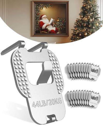 Claw Drywall picture hangers : 50Pcs Wall Picture Frame Hangers (44Ib) - No Damage Heavy Duty Wall Hanger for Art exhibitions, photographs, posters, offices, Christmas decorations, and other settings. - Image 1