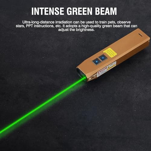 ERITOM Rechargeable EDC Flashlight USB C with White Light, UV and Green Beam 1000 Lumens Portable Flat Flashlight,Programming dimming，for Night Duty, Emergency Repair Brown - Thumbnail 4
