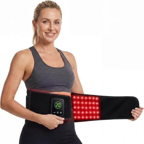 XASLA Red Light Therapy Belt, 660nm & 850nm Near Infrared Light Therapy for Body with Timer, 5000mAh Battery, Portable & Cordless, Red Light Therapy Wrap for Pain Relief - Image 1
