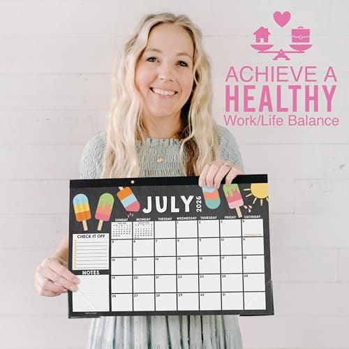 Hadley Designs Large Teacher Desk Calendar 2026-2027 - Desktop Calendar 2026, 18-Month Desk Calendars for Home, Office & Classroom, Cute Classroom Must Haves, Teacher Appreciation Gifts - Thumbnail 5