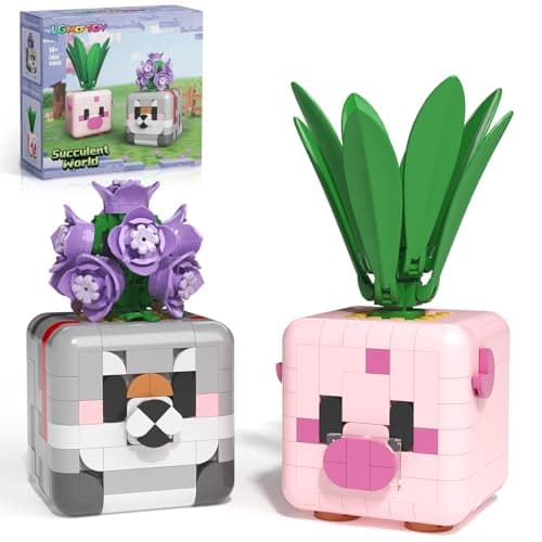 LGMCFTOY Botanicals Flowers Plants Building Blocks Toys for Kids - Teens Boys Girls, Adult Desk and Room Decor Displays - Christmas Stocking Stuffers and Birthday Gifts - Image 1