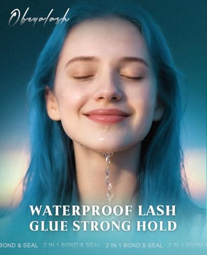 Lash Cluster Glue Waterproof, 2-in-1 Strong Hold Bond and Seal Lash Glue, 72H Long Lasting, Eyelash Adhesive for Clusters Individual Eyelashes by Obeyalash (6ml Bond +6ml Seal) - Thumbnail 4