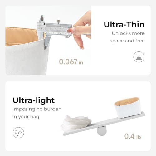 FANJI Project Purse Organizer Insert for COACH Teri 25 Handbag,Custom Fit Inside Premium Vanile Lightweight WaterResistant Purse Insert Accessories - Thumbnail 5