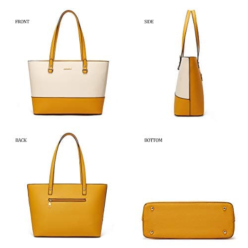 Women Fashion Handbags Wallet Tote Bag Shoulder Bag Top Handle Satchel Purse Set 4pcs - Thumbnail 2