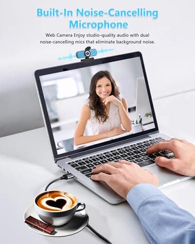 VDOR Webcam 1080P for Online Learners: Lag-Free Video & Built-in Mic for Zoom Class | Portable Design Fixed Focus USB Camera - Thumbnail 3