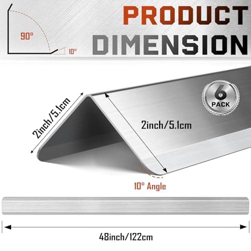 Zipcase Stainless Steel Wall Corner Guard 2 x 2 x 48 inch, Pack of 10 Metal Wall Corner Protector with 90-Degree Angle for Wall Protection and Decoration. - Thumbnail 3