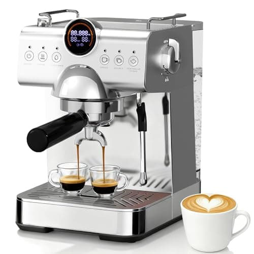 Havato 20 Bar Espresso Machine,Hot & Cold Brew Espresso Coffee Maker with Milk Frother,50oz Water Tank,LCD Display,Single & Double,Cappuccino & Latte Machine for Home - Image 1