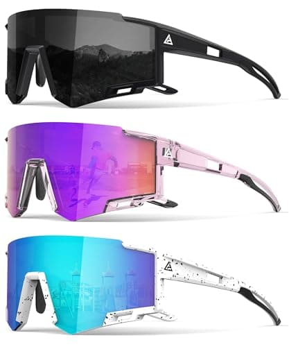 NSSIW Kids-Sunglasses Sports Sun Glasses: Youth Baseball Sunglasses Shades for Boys Girls UV400 Cycling 3 Pack Age 6-16 - Image 1