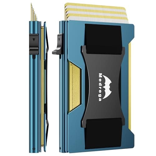 Smart Wallet for Men Slim Minimalist: Metal Pop Up Wallet - RFID Front Pocket Credit Card Holder - Gift for Male Husband at Anniversay Brithday - Image 1