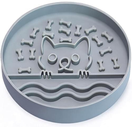 Zonopy Slow Feeder Dog Bowl with Non-Slip Base, Silicone Puzzle Dog Food Bowl with Unique Design, Slow Feeding Bowl for All Types of Dogs Cats, Interactive Slow Eating, Anti-Choking, BPA-Free - Image 1