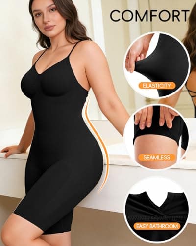 anylost Backless Shapewear for Women with Tummy Control, Low Back Full Body Shapewear, Seamless Sculpting Bodysuit for Daily Wear and Workouts - Thumbnail 2