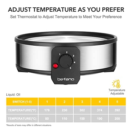 Electric Fondue Pot, 2 Quart Stainless Steel Chocolate & Cheese Fondue Set - Thumbnail 4