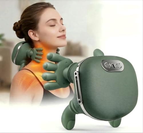 Genesandro Neck and Shoulder Massager for Pain Relief Deep Tissue, Bionic Electric Back Massage Tools, Cordless Trap Massager, Gift Choice - Image 1