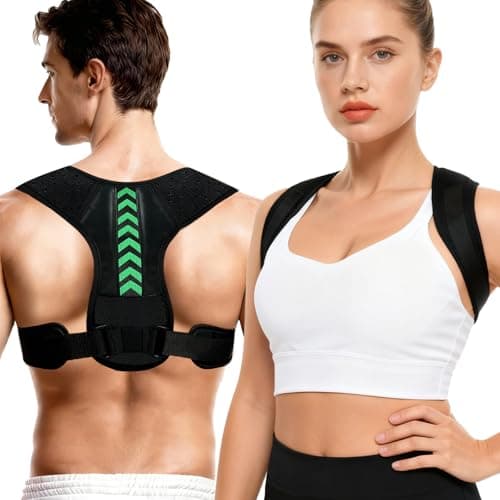 Asahaye Posture Corrector for Women and Men, Adjustable Back Brace Posture Corrector for Upper & Mid Spine Support, Breathable Back Brace for Improving Neck, Shoulder and Back Posture Pain Relief - Image 1