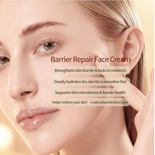 AgeSerene Face Moisturizer, Barrier Repair Cream with Ceramide, Hyaluronic Acid and Vitamin E, Long Lasting Hydration & Rich Moist, Hypoallergenic, Alcohol-Free, Non-Comedogenic - Thumbnail 6