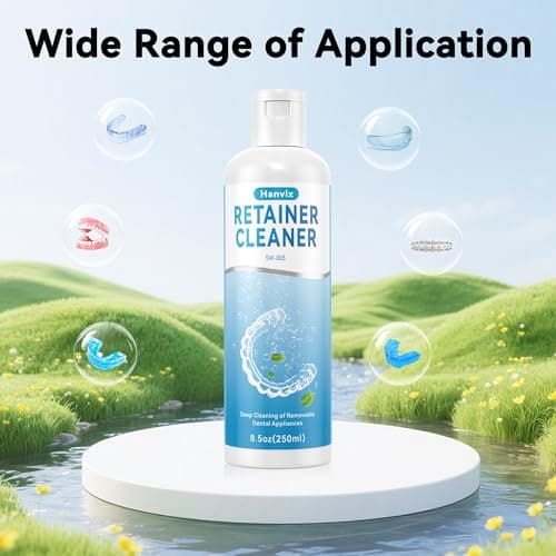 Ultrasonic Retainer Cleaner Solution for Ultrasonic Retainer Cleaner Machine, Aligner Cleaner, Nightguard Cleaner, Mouthguard Cleaner, Denture Cleaner, 8.5oz - Thumbnail 3
