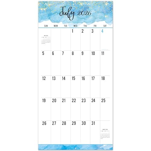 Calendar 2026-2027 - Wall Calendar 2026-2027, 18-Month Monthly Wall Calendars, Jul. 2026 - Dec. 2027, Large Print Big Grid Wall Calendar 2026, 12" x 24" (Open), Big Calendar, Thick Paper - Image 1