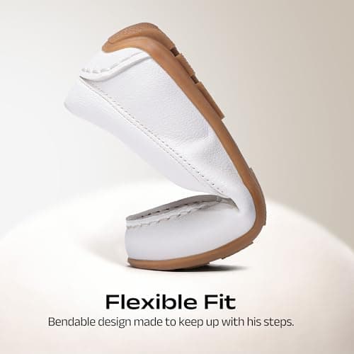 Bruno Marc Boy's Dress Shoes Slip-On Penny Loafers Casual Moccasin Style for Toddler/Little Kid/Big Kid,Size 12 Little Kid,White,SBSP26002K - Thumbnail 6