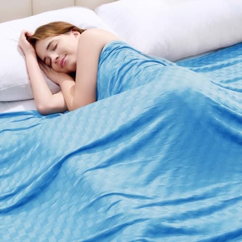 Topcee Cooling Blanket, Summer Cooling Blankets for Hot Sleepers, Arc-Chill Q-Max>0.5 Cool Fiber, Oeko-TEX 100% Certified, Soft, Breathable, Double-Side Bed Throw,Keep Cool for Adults Kids 50"x70" - Image 1