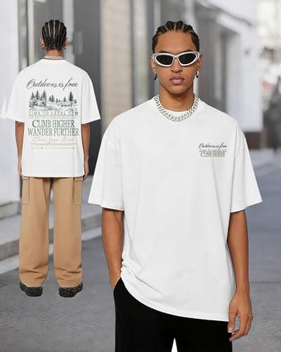 YTD Outdoors Graphic T-Shirts for Men Women Oversized Tees - Thumbnail 3