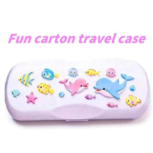 YUENREE Kids Swim Goggles for Girls Ages 4-12 | Rainbow Bling Rhinestone Pink | No Leak Anti-Fog UV Protection | with Premium Hard Case - Thumbnail 5