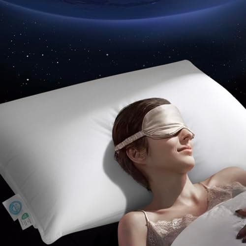 Acnalboma Luxury Goose Down Pillow Standard, Hotel Quality Bed Pillows for Sleeping, 900+ Fill Power, Premium Feather Pillow Fluffy Soft Down Pillow, 400 Count Cotton Shell, 1 Pack, 19"x26" - Image 1