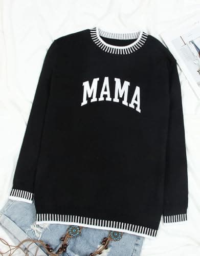 Alsol Lamesa Women's Merry Christmas Sweater Long Sleeve Crewneck Lightweight Pullover Knit Sweaters - Thumbnail 5