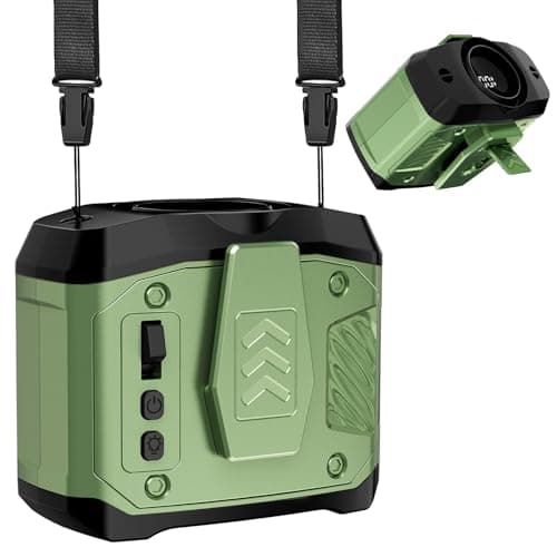 Portable Waist Fan Clip on Belt, 100 Speeds Adjustable Hands-Free Neck Fan, Waist Fan up to 24H Cooling, Hands-Free Hanging mini waist fan for Warehouse, Camping, Outdoor,Travel - Image 1