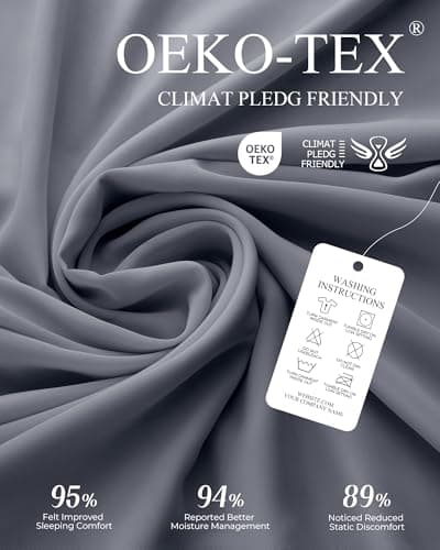 Natapai Cooling Comforter, Cooling Blanket for Hot Sleepers, All Season Lightweight Comforter for Night Sweats, Down Alternative Duvet Insert, Blanket for Night Sweats, Queen - 90"x90"(Mist Gray) - Thumbnail 4