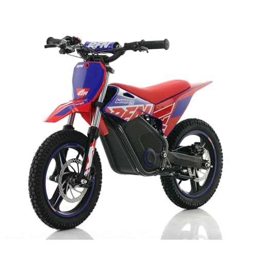 RFN E500 36V Kids Electric Dirt Bike, Electric Motorcycle with 700W Motor | 21.7 mph Max Speed, 15.5-Mile Range & 3 Speeds Off-Road Bike for Ages 4-8 (Red) - Image 1