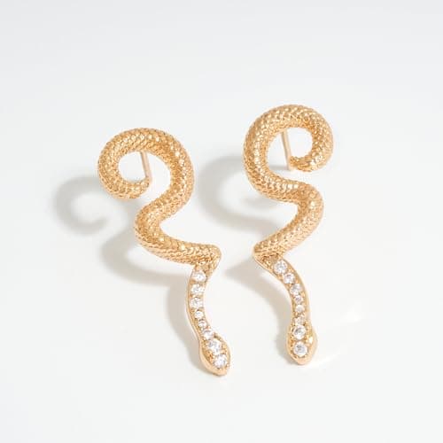 LOYATA Dainty Gold Earrings for Women，14k Gold Stud Earrings for Cartilage Piercing Cubic Zirconia Earrings Studs for Women Jewelry Gifts - Thumbnail 5