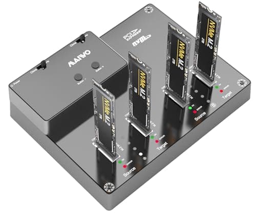 MAIWO 4 Bay M.2 NVME Docking Station, Tool-Free Type- C to NVME SSD Enclosure, Support Offline Clone duplicator and System Disk Clone Function (K3015P2) - Image 1