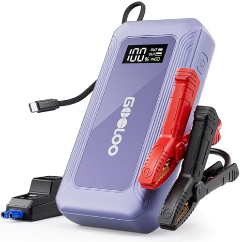 GOOLOO G7 3000A Jump Starter with Built-in Cable,Portable Power Bank for 45W Fast Charging,12V SuperSafe Lithium Jump Box, Battery Booster Pack Up to 8.5L Gas or 6.0L Diesel Engine