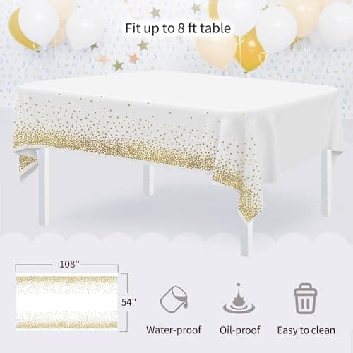 Pack of 10 NWK Cake Stand Set, with 3 x Two-Tier and 3 x Three-Tier Cupcake Stands, 4 x Appetizer Trays, 1 x Tablecloth for Birthday Bridal Baby Shower Party (Colorful) - Thumbnail 3