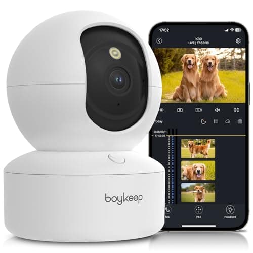 BoyKeep 2K Indoor Security Camera 5G/2.4GHz Wi-Fi Cameras for Baby/Elder/Dog/Pet Camera with Phone app, 2-Way Audio Baby Monitor Camera, Night Vision, Cloud & SD Card Storage - Image 1