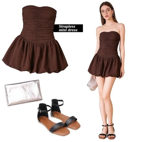 katliu Women's Ankle Strap Flat Sandals One Band Dressy Sandals Square Open Toe Sandals for Summer with Back Zipper Black 8.5 - Thumbnail 6