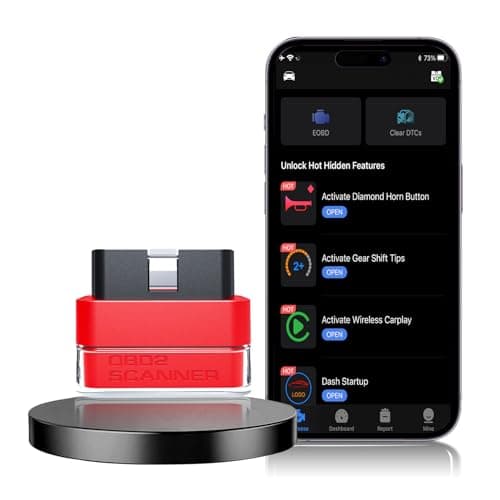 Tabscan OBD2 Scanner Bluetooth for Benz, No Subscription Fee, Car Scanner Diagnostic Tool for iOS & Android, Wireless Scan Tool and Code Reader with Liva Data, DTC Lookup and Customization Function - Image 1