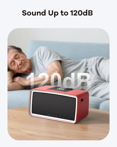 ClaspVital One-Touch Simple Music Player for Seniors | Audio Book Player for Elderly 32GB TF Card with Reader | 6,000 Songs Mp3 Music Player, Gift for Dementia, Alzheimers (Red) - Thumbnail 2