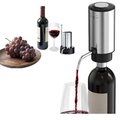 Rechargeable Wine aerator Electric Wine Decanter, Automatic Wine Dispenser withStorage Base,Two Modes:long press to continuously Dispense wine/single press to Dispense75ml of Wine - Image 1