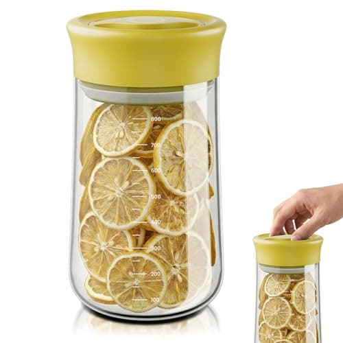 OURCABECUE 2026 Upgrade Wide Mouth Mason Jar 27 oz, 90° Rotating Lid Glass Storage Jar, Food Grade Overnight Oats & Yogurt Jar, Dry Snacks Candies jar - Image 1