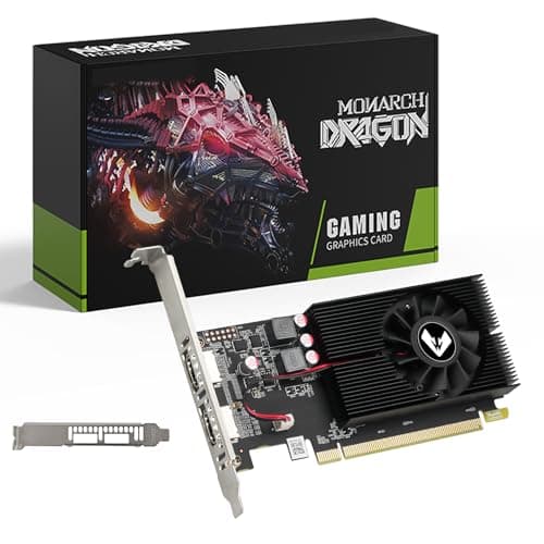 MOUGOL AMD Radeon R5 230 Low Profile Graphics Card, 2GB DDR3 64 Bit with Dual HDMI Video Card PCI Express x16 1.1 Small Form Factor Computer GPU Compatible with Windows 10/8/7/RHEL/Ubuntu/Linux - Image 1