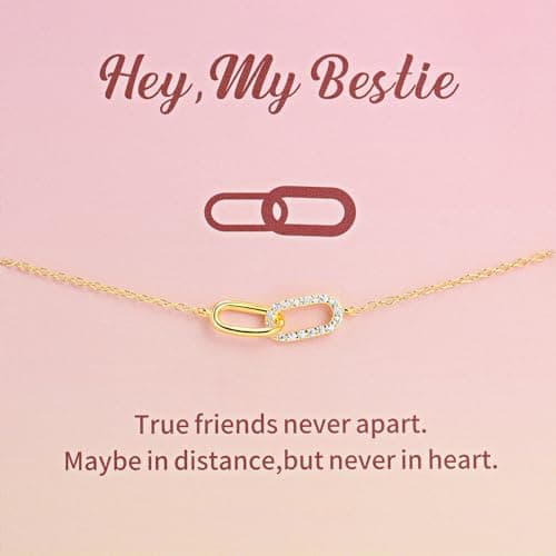 SINYARS Sterling Silver Bracelets for Women Friendship Bracelets for Bestie, Best Friend Jewelry for Valentines Day, Mothers Day, Christmas Bracelets for Friend Birthday, Wedding - Image 1