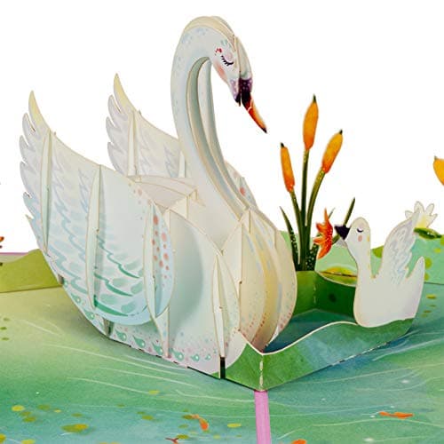 Paper Love Duck and Duckling Mothers Day Pop Up Card, Mothers Day Gift For Mom, Wife, All Occasion - 5" x 7" Cover - Includes Envelope and Note Tag - Image 1