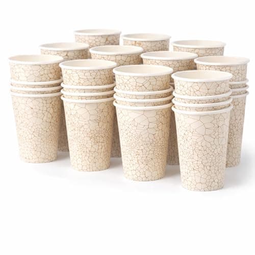 SOPARO Bulk Coffee Cups, 16 oz Disposable Paper Cups, 1000 Count, Commercial, Rolled Rim, Leak Resistant,Great for coffee shops - Image 1