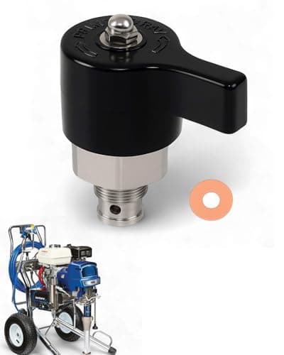 245103 Prime Spray Valve Kit Compatible with Graco 5900/7900/833 Sprayers, Hard Alloy Forged Replacement Body & Copper Washer, Direct Bolt-On Installation - Image 1