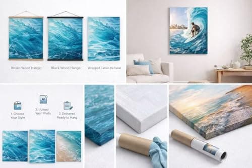 ZXDZSM Personalized Custom Canvas Poster(Unframe,40"X40"): Upload Your Image/Photo - Custom Personalized Photo to Poster Printing, Wall Art Prints ﻿ - Thumbnail 5