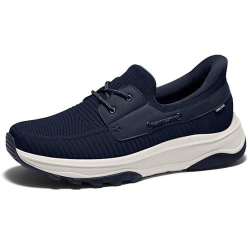 Coostar Slip On Shoes for Men Orthopedic Walking Shoe with Arch Support Hands Free Loafers Casual Navy Size 11 - Image 1