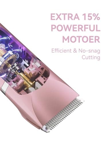 unibono 3-in-1 Electric Razor for Women - Waterproof Bikini Trimmer,Rechargeable Electric Shaver for Lady,Pubic Hair Trimmer Women,Personal Trimmer Groomer for Body Hair (Rose Golden,RG-1) - Thumbnail 3