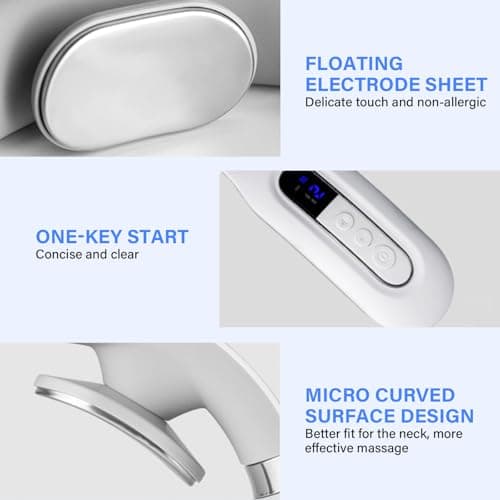 Richie House Neck Massager with Heat, Neck Massager for Pain Relief Deep Tissue,Electric Portable Neck Massager with Heat for Women Men - Thumbnail 6